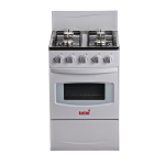 TOTAI 50CM 4 BURNER FULL GAS STOVE- WHITE