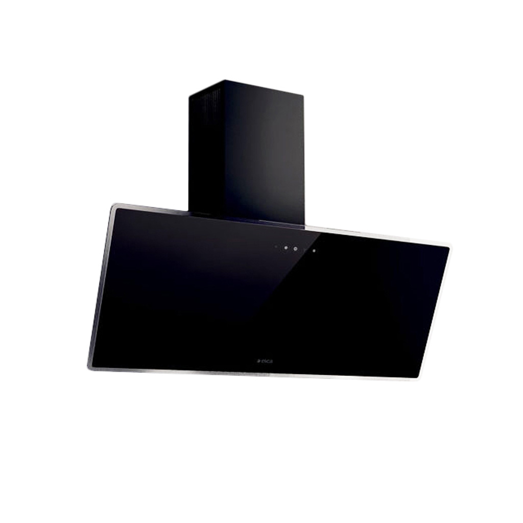 18152f06c731eece11cfb7d79d541978.jpg ELICA 90CM VERTICAL GLASS COOKERHOOD- BLACK - Image 1