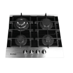 SAFEGAS 4PLATE GLASS HOB
