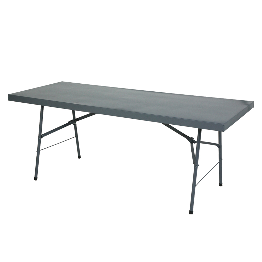 4b7528c2a36e53b36e65a14a953973b2.jpg TOTAI 1.8M STEEL FOLDABLE CANTEEN TABLE - Image 1