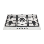 TOTAI 5 BURNER GAS HOB STAINLESS STEEL