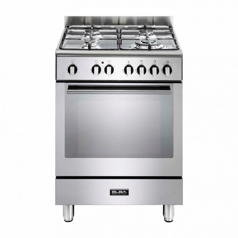 6FX442.jpg ELBA 4 PLATE STAINLESS STEEL GAS STOVE - Image 1
