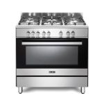 ELBA CLASSIC 90CM 5 BURNER GAS COOKER WITH ELECTRIC OVEN- STAINLESS STEEL (DEMO)