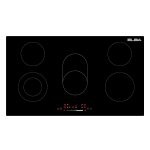 ELBA CLASSIC 90CM 5 ZONE CERAN HOB- BLACK