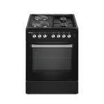 TOTAI TS 60CM 2 GAS BURNER AND 2 ELECTRIC PLATE STOVE WITH ELECTRIC OVEN
