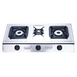 TOTAI 3 BURNER STAINELESS STEEL TABLETOP GAS STOVE