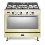 ELBA 5 PLATE GAS STOVE ELECTRIC OVEN - CREAM