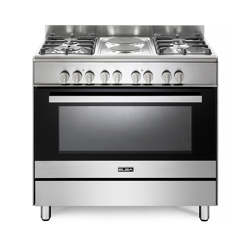 ELBA-4-PLATE-GAS-STOVE-2-PLATE-ELECTRIC-ELECTRC-OVEN-STAINLESS-STEEL.jpg ELBA 4 PLATE GAS STOVE 2 PLATE ELECTRIC + ELECTRC OVEN STAINLESS STEEL - Image 1
