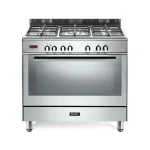 ELBA 5 PLATE GAS STOVE ELECTRIC OVEN STAINLESS STEEL