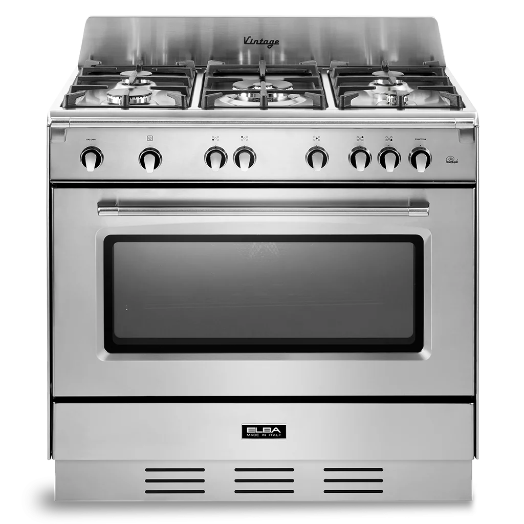 ELBA-VINTAGE-90CM-5-BURNER-COOKER-WITH-ELECTRIC-OVEN-STAINESS-STEEL.webp ELBA VINTAGE 90CM 5 BURNER COOKER WITH ELECTRIC OVEN STAINLESS STEEL - Image 1