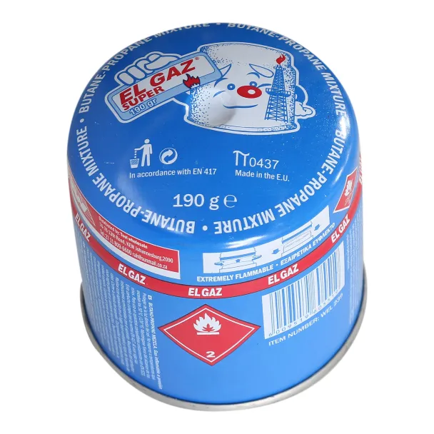 EN417-.webp GAS CANISTER BUTANE MIX 190gr - Image 1