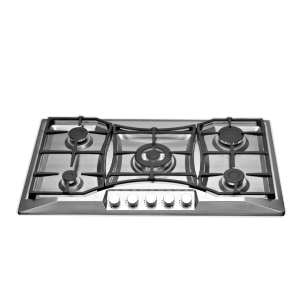 GOLDAIR 5 BURNER STAINLESS STEEL HOB
