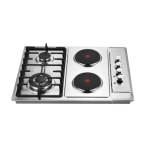GOLDAIR 2 PLATE ELECTRIC 2 PLATE GAS HOB STAINLESS STEEL