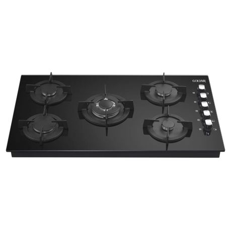 Goldair-Black-Glass-Hob-.jpeg GOLDAIR BLACK GLASS 5 BURNER GLASS TOP HOB - Image 1