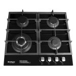 SAFEGAS HOB 4 BURNER GLASS TOP