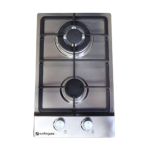 SAFEGAS 2 BURNER HOB STAINLESS STEEL