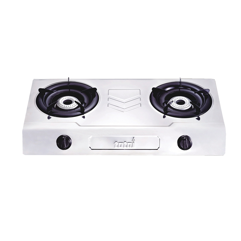 TOTAI-2-BURNER-GAS-STOVE.jpg TOTAI TG 2 BNR TABLE TOP GAS STOVE BLK/SS - Image 1