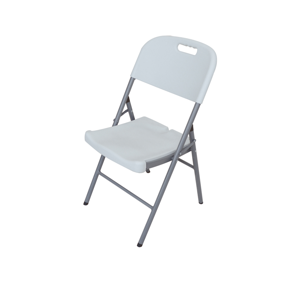 a8248f2dd4b4c0002f43f865e0930db4.jpg TOTAI FOLDABLE PLASTIC CHAIR WHITE - Image 1