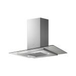 ELICA 90CM FLAT GLASS ISLAND COOKER HOOD- STAINLESS STEEL