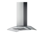 ELICA 90CM CURVED GLASS ISLAND COOKER HOOD- STAINLESS STEEL