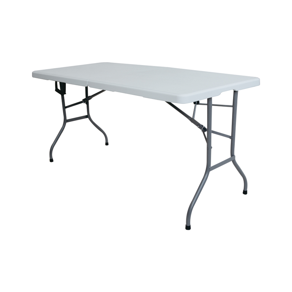 c2dc476a66cc29d64656057d2cb20783.jpg TOTAI 1.8M PLASTIC FOLDABLE TABLE WHITE - Image 1