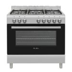 ELBA ESSENTIAL 90CM 5 GAS COOKER WITH ELECTRIC OVEN-STAINLESS STEEL