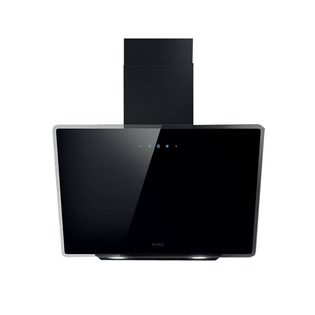 f6a561c50b60b176b326e64097a63deb.jpg ELICA 60CM VERTICAL GLASS COOKER HOOD- BLACK - Image 1