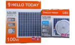 HELLO TODAY SOLAR CEILING LIGHT AND PANEL 100W